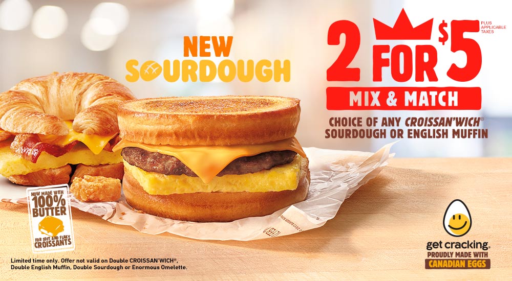BURGER KING® Get Fresh offers 2 for 5